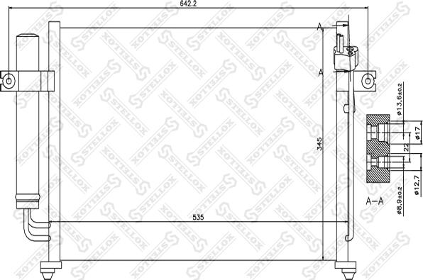 Stellox 10-45027-SX - Kondenser, kondisioner furqanavto.az