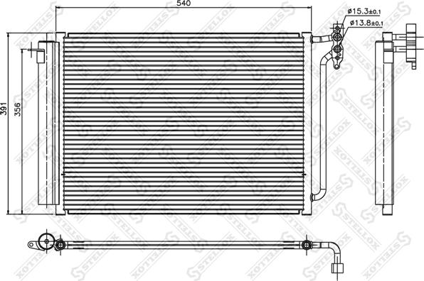 Stellox 10-45077-SX - Kondenser, kondisioner furqanavto.az