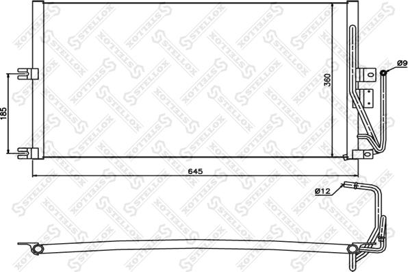 Stellox 10-45194-SX - Kondenser, kondisioner furqanavto.az