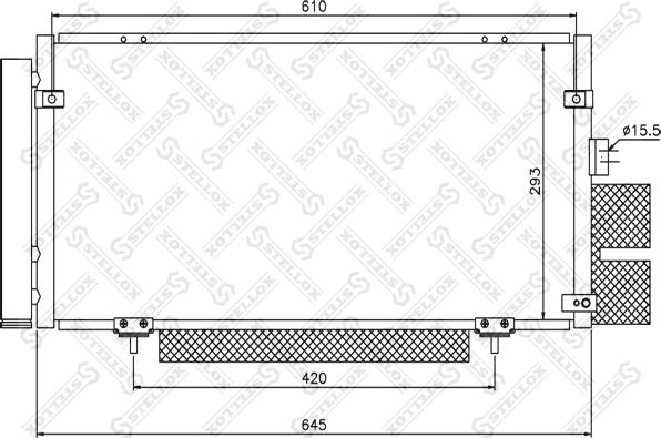 Stellox 10-45193-SX - Kondenser, kondisioner furqanavto.az