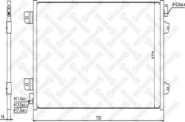 Stellox 10-45149-SX - Kondenser, kondisioner furqanavto.az