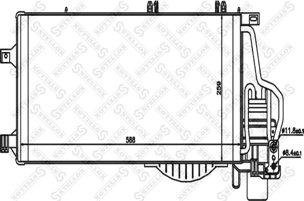 Stellox 10-45141-SX - Kondenser, kondisioner furqanavto.az