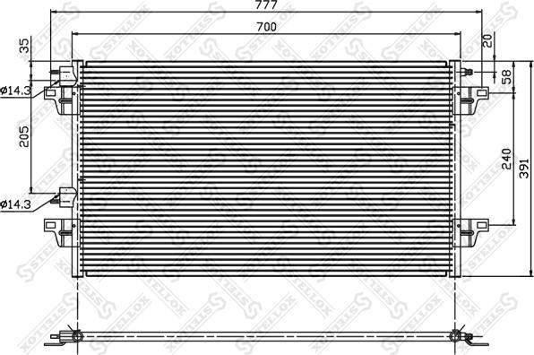 Stellox 10-45148-SX - Kondenser, kondisioner furqanavto.az