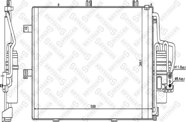 Stellox 10-45142-SX - Kondenser, kondisioner furqanavto.az