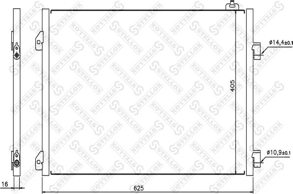 Stellox 10-45147-SX - Kondenser, kondisioner furqanavto.az