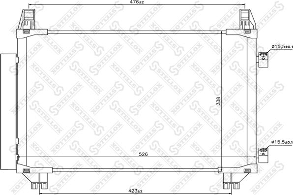 Stellox 10-45159-SX - Kondenser, kondisioner furqanavto.az