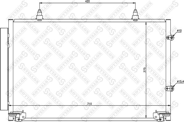 Stellox 10-45152-SX - Kondenser, kondisioner furqanavto.az