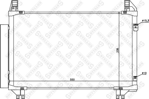 Stellox 10-45160-SX - Kondenser, kondisioner furqanavto.az