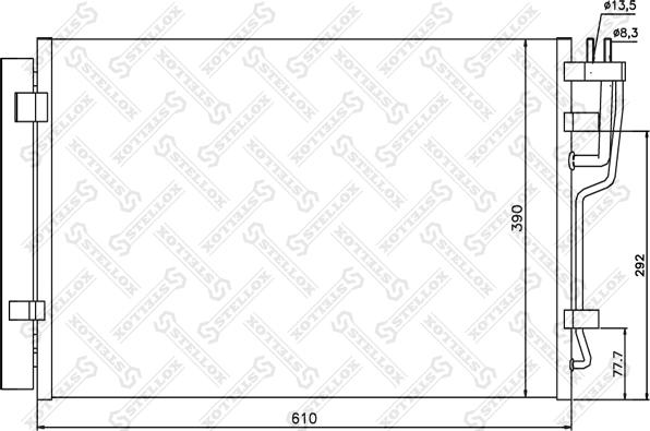 Stellox 10-45102-SX - Kondenser, kondisioner furqanavto.az