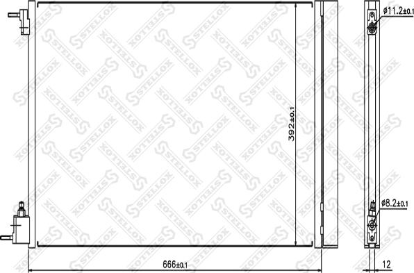 Stellox 10-45185-SX - Kondenser, kondisioner furqanavto.az