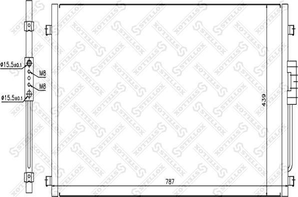 Stellox 10-45186-SX - Kondenser, kondisioner furqanavto.az