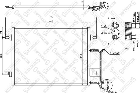 Stellox 10-45180-SX - Kondenser, kondisioner furqanavto.az