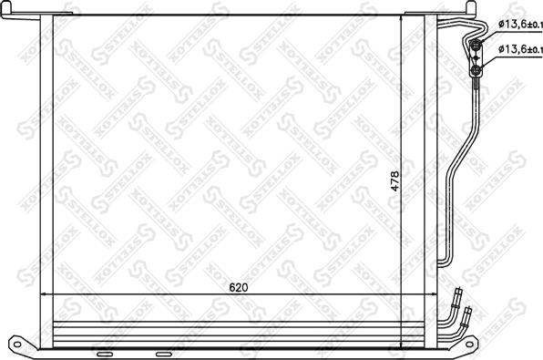 Stellox 10-45131-SX - Kondenser, kondisioner furqanavto.az