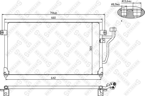 Stellox 10-45137-SX - Kondenser, kondisioner furqanavto.az