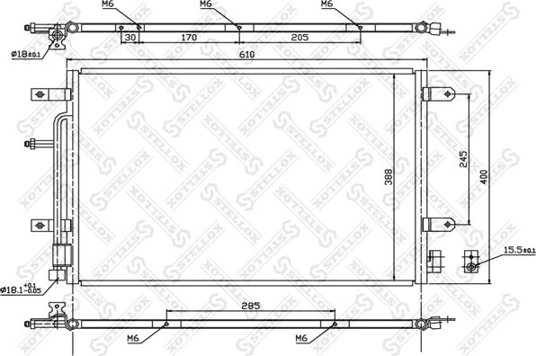 Stellox 10-45179-SX - Kondenser, kondisioner furqanavto.az