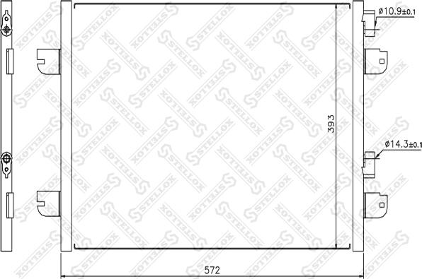 Stellox 10-45174-SX - Kondenser, kondisioner furqanavto.az