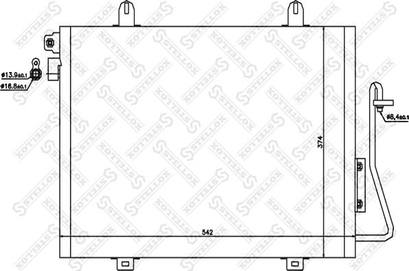 Stellox 10-45175-SX - Kondenser, kondisioner furqanavto.az