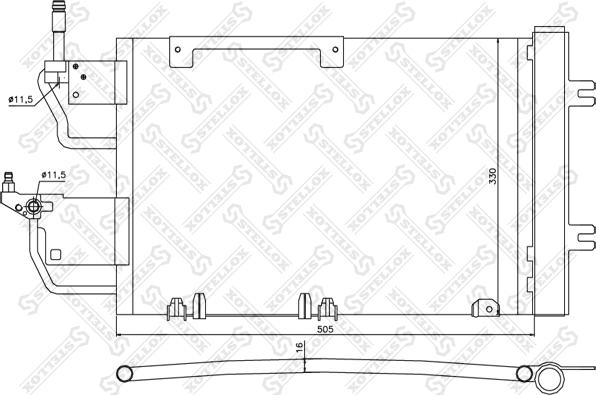 Stellox 10-45173-SX - Kondenser, kondisioner furqanavto.az