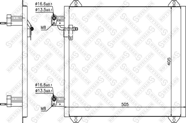 Stellox 10-45396-SX - Kondenser, kondisioner furqanavto.az