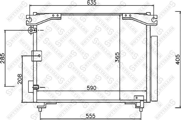 Stellox 10-45349-SX - Kondenser, kondisioner furqanavto.az