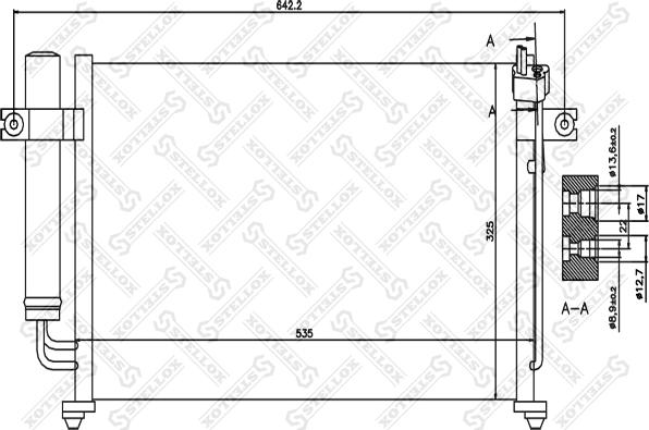 Stellox 10-45358-SX - Kondenser, kondisioner furqanavto.az