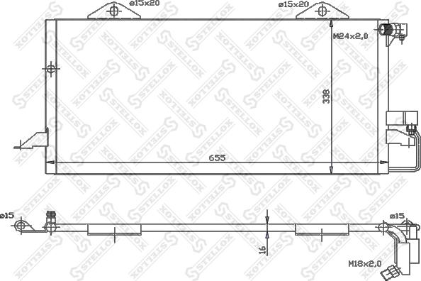 Stellox 10-45300-SX - Kondenser, kondisioner furqanavto.az