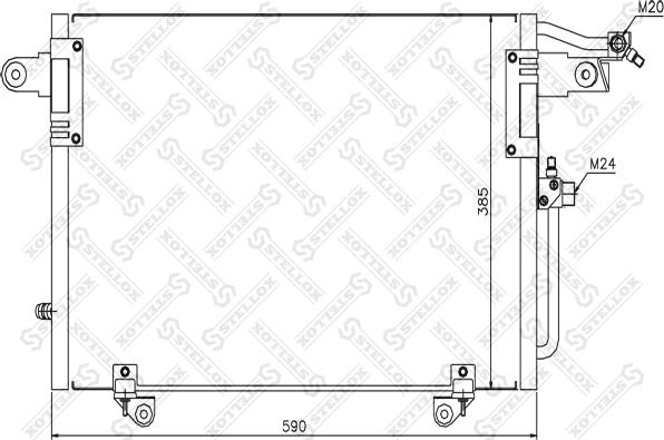 Stellox 10-45303-SX - Kondenser, kondisioner furqanavto.az