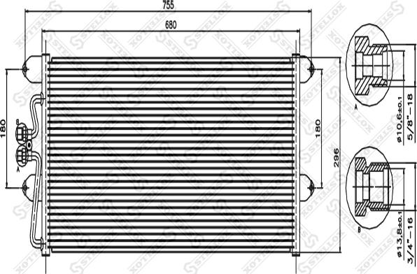 Stellox 10-45315-SX - Kondenser, kondisioner furqanavto.az