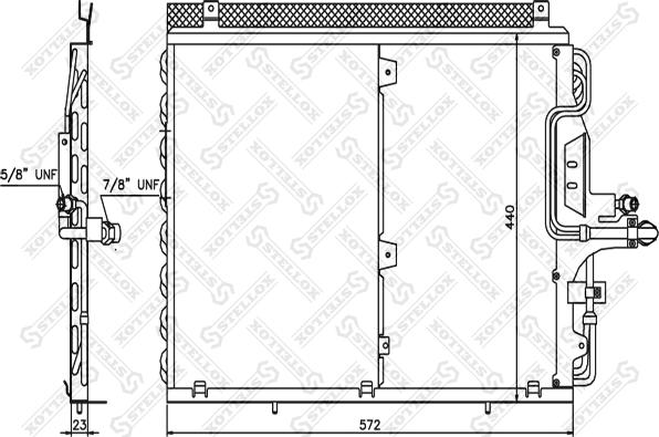 Stellox 10-45318-SX - Kondenser, kondisioner furqanavto.az