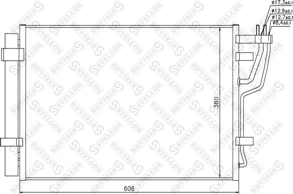 Stellox 10-45381-SX - Kondenser, kondisioner furqanavto.az