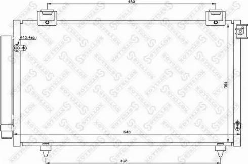 Stellox 10-45382-SX - Kondenser, kondisioner furqanavto.az