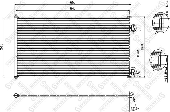 Stellox 10-45339-SX - Kondenser, kondisioner furqanavto.az