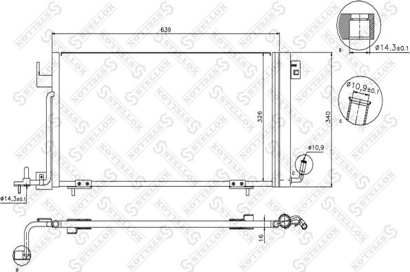 Stellox 10-45328-SX - Kondenser, kondisioner furqanavto.az