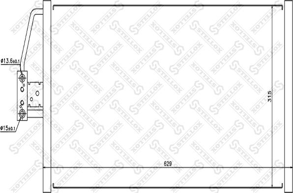 Stellox 10-45322-SX - Kondenser, kondisioner furqanavto.az