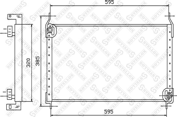 Stellox 10-45299-SX - Kondenser, kondisioner furqanavto.az