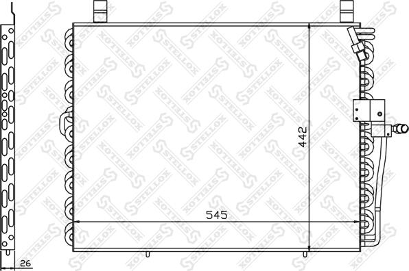 Stellox 10-45292-SX - Kondenser, kondisioner furqanavto.az