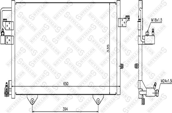 Stellox 10-45205-SX - Kondenser, kondisioner furqanavto.az