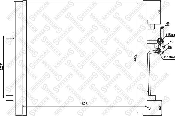 Stellox 10-45207-SX - Kondenser, kondisioner furqanavto.az