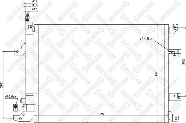 Stellox 10-45214-SX - Kondenser, kondisioner furqanavto.az