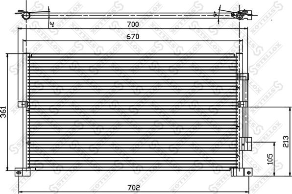 Stellox 10-45218-SX - Kondenser, kondisioner furqanavto.az