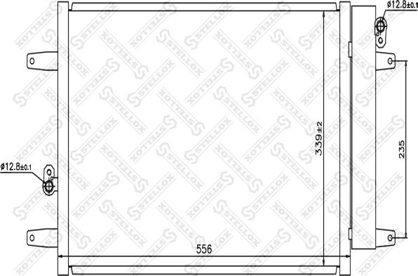 Stellox 10-45217-SX - Kondenser, kondisioner furqanavto.az