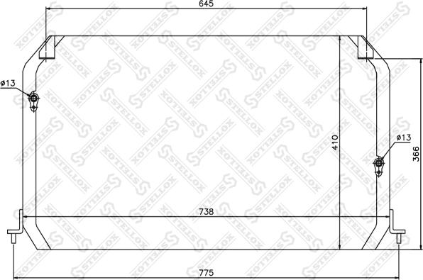 Stellox 10-45287-SX - Kondenser, kondisioner furqanavto.az