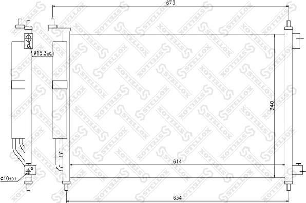 Stellox 10-45224-SX - Kondenser, kondisioner furqanavto.az