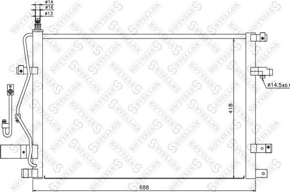 Stellox 10-45226-SX - Kondenser, kondisioner furqanavto.az