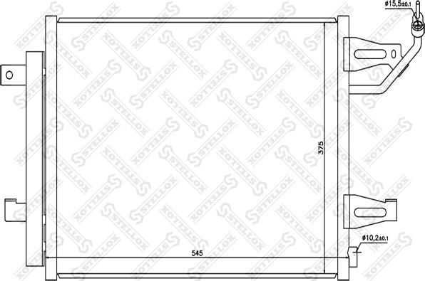 Stellox 10-45223-SX - Kondenser, kondisioner furqanavto.az