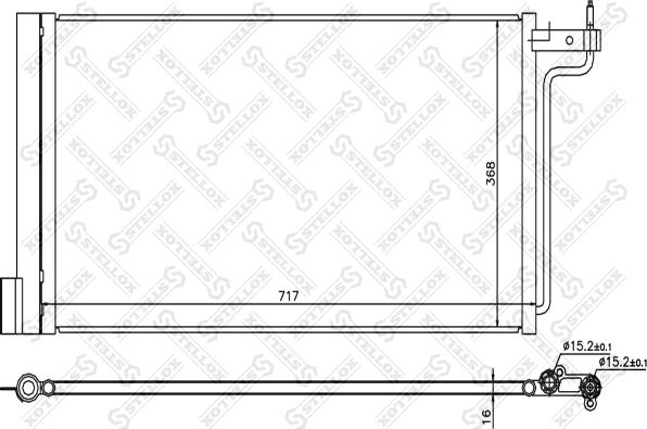 Stellox 10-45739-SX - Kondenser, kondisioner furqanavto.az