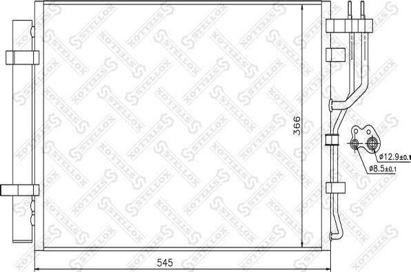 Stellox 10-45720-SX - Kondenser, kondisioner furqanavto.az