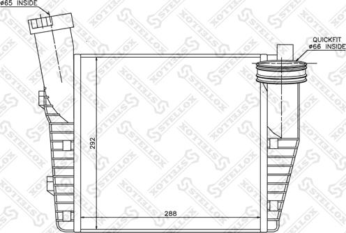 Stellox 10-40083-SX - Intercooler, şarj cihazı furqanavto.az