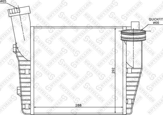 Stellox 10-40074-SX - Intercooler, şarj cihazı furqanavto.az