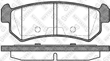 Stellox 1059 000-SX - Əyləc altlığı dəsti, əyləc diski www.furqanavto.az